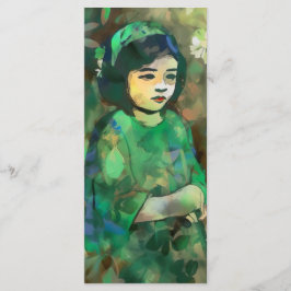 Grönt Dress för flicka Meny