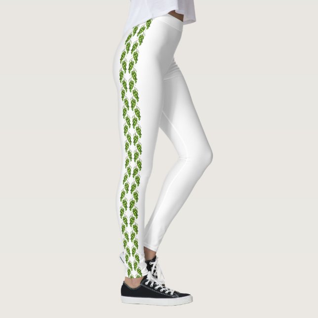 Grönt Druvbalkar Leggings (Höger)