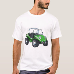 Grönt Dunebuggy opentop front view T Shirt