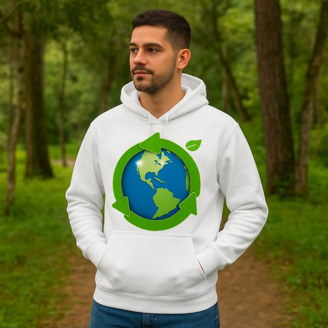 Grönt Earth Hoodie (Skapare uppladdad)