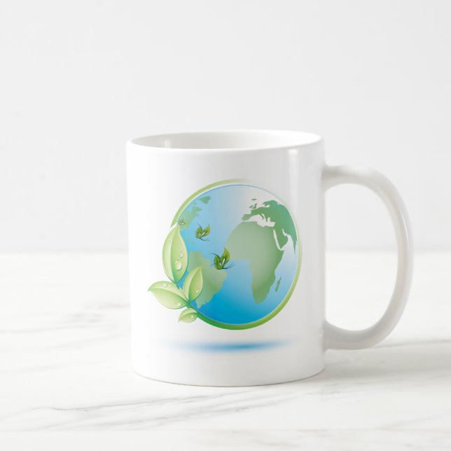 Grönt Earth Kaffemugg (Höger)