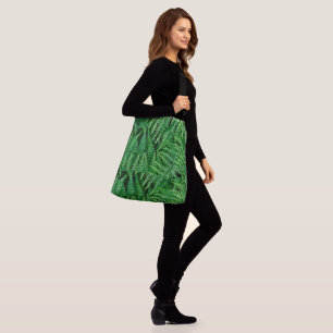 Grönt Earthy Fern Bag-A naturens beröring: Crossbo Axelväska