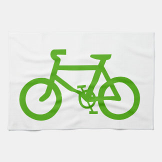 Grönt Eco Bicycle Kökshandduk