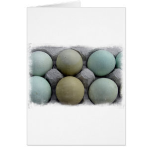 Grönt Eggs Hälsningskort