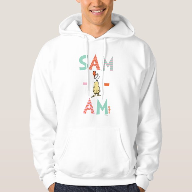 Grönt Eggs och ham | Sam-I-Am Hoodie (Framsida)
