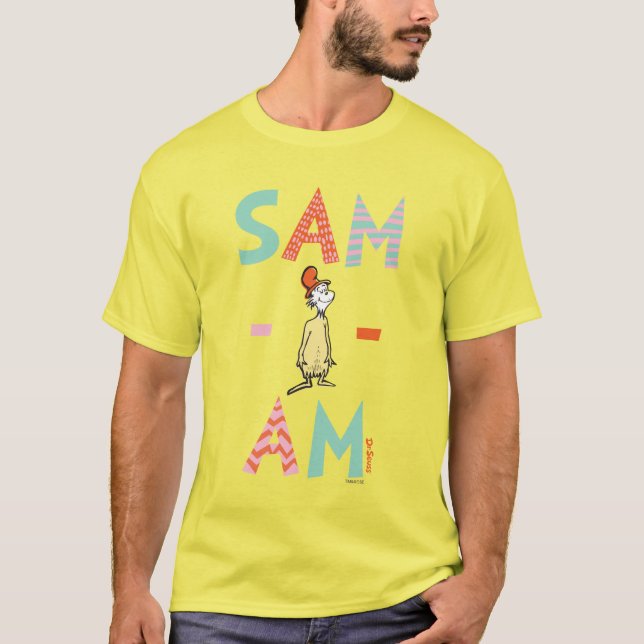 Grönt Eggs och ham | Sam-I-Am T Shirt (Framsida)