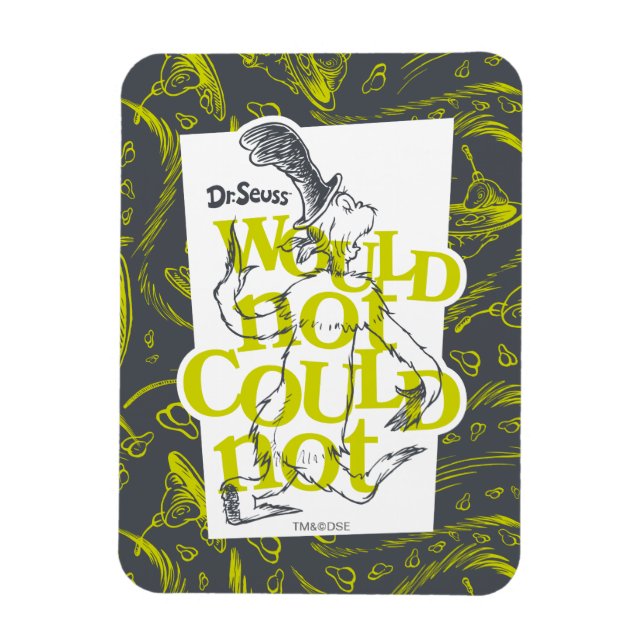 Grönt Eggs och ham | Skulle inte kunna Magnet (Vertikal)