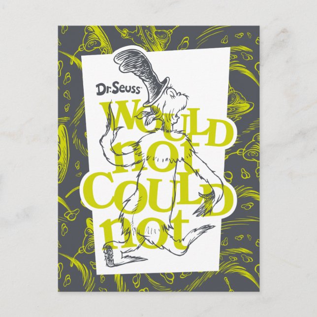 Grönt Eggs och ham | Skulle inte kunna Vykort (Framsida)