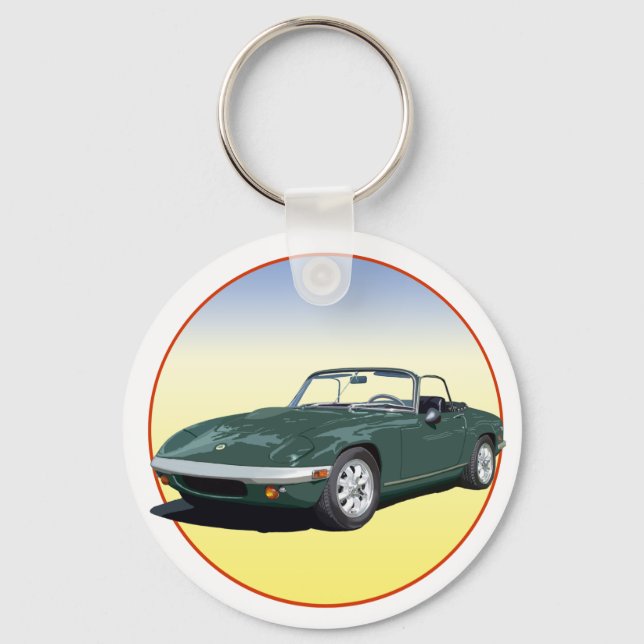 Grönt Elan S4 Nyckelring (Framsida)