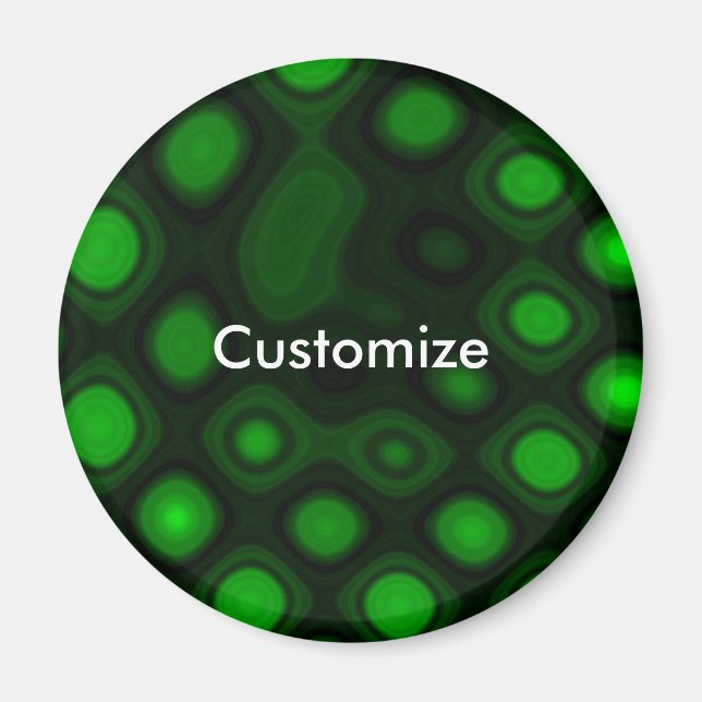 Grönt Electricity I - Template Magnet (Framsidan)