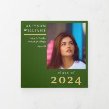 Grönt Elegant Classy 8 Photo Studenten