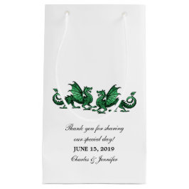 Grönt Elegant Dragons Bröllop Gift Bag