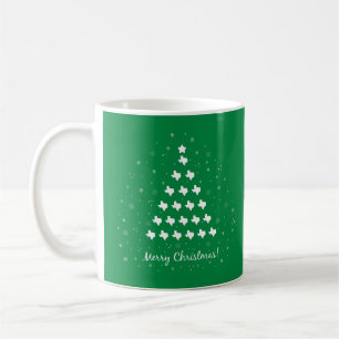 Grönt Elegant Texas Julgran Coffee Mugg