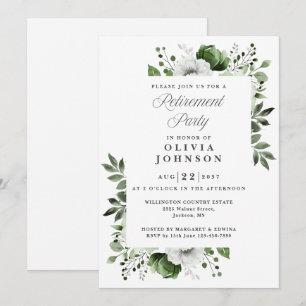 Grönt Elegant vid Blommigten Land vid Pension Part Inbjudningar