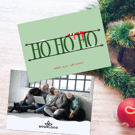 Grönt Elf Shenanigans Corporate jul Card Julkort