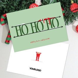 Grönt Elf Shenanigans Corporate jul Card Julkort