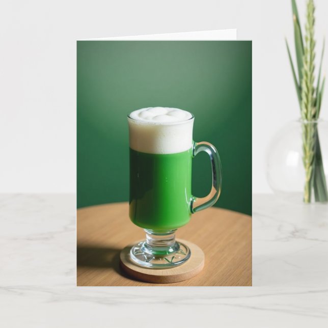 Grönt Elixir Skum Mönsterkort Kort (Framsida)