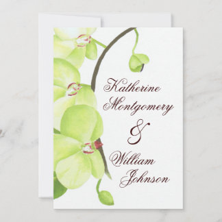 Grönt eller bröllopsinbjudan inbjudningar