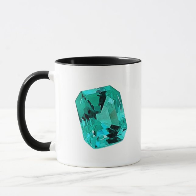 Grönt Emerald Gemstone Mugg (Vänster)