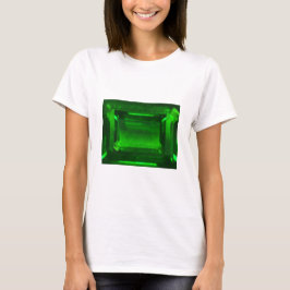 Grönt Emerald Gemstone T Shirt