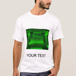 Grönt Emerald Gemstone T Shirt