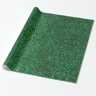 Grönt Emerald Glitter Gnistra Glam Elegant Presentpapper