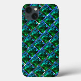 Grönt emerald och kurvor, under nickelgaller