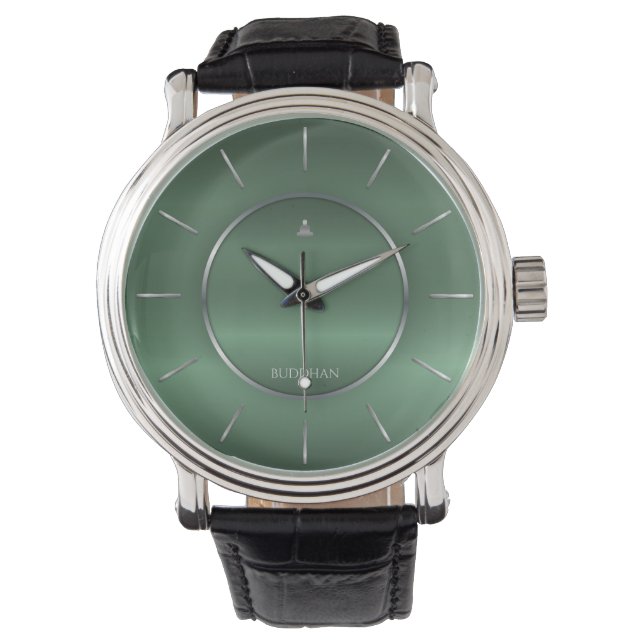 Grönt Emerald Watch Armbandsur (Framsida)