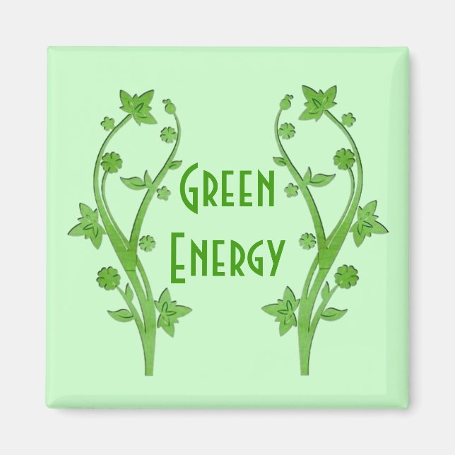 Grönt Energy Magnet (Framsidan)