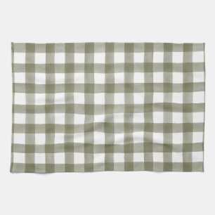 Grönt Engelska Land Check Play Kitchen Towel Kökshandduk