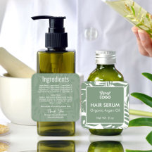 Grönt Etikett för innehållsämnen i botaniskt Tropi