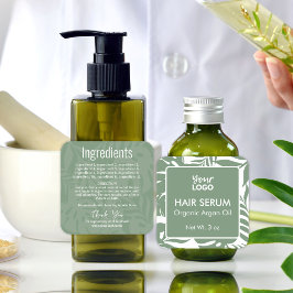 Grönt Etikett för innehållsämnen i botaniskt Tropi