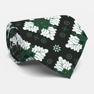 Grönt etniskt damast batik sömlöst mönster slips