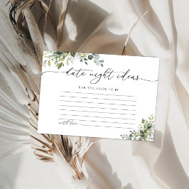 Grönt Eucalyptus Blommigt Datum Nattjubort