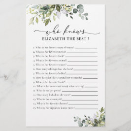 Grönt Eucalyptus Blommigt Möhippa Game