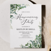Grönt Eucalyptus Botanical Houseuppvärmning Party
