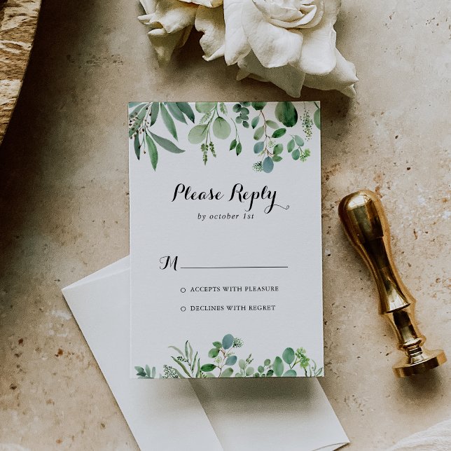 Grönt Eucalyptus Botanical Modern Calligraphy OSA (Skapare uppladdad)