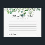 Grönt Eucalyptus Foliage Bröllop Adapter Vykort<br><div class="desc">Detta grönt eucalyptus foliage bröllop rådgivningskort är perfekt för ett tropiskt bröllop. Utformningen har handmålade konstnärliga vackra eukalyptus grönt löv, som är sammansatt i vackra buketter för att försköna evenemanget. De här korten är perfekter för bröllop, möhippa, babydusch, studentfest och mycket mer. Anpassa korten med namn från bruden och brudgummen,...</div>