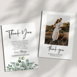 Grönt Eucalyptus Greenery Garden Anpassningsbar Ph Tack Kort