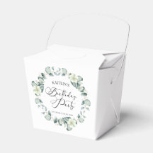 Grönt Eucalyptus Löv botanisk Födelsedagsfest