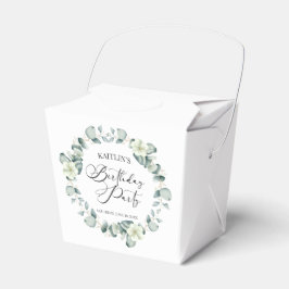 Grönt Eucalyptus Löv botanisk Födelsedagsfest Presentaskar