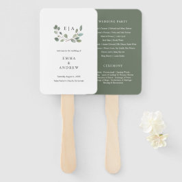 Grönt Eucalyptus Löv Bröllop Bok
