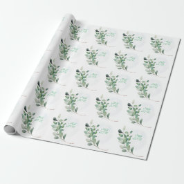 Grönt Eucalyptus Löv Presentpapper