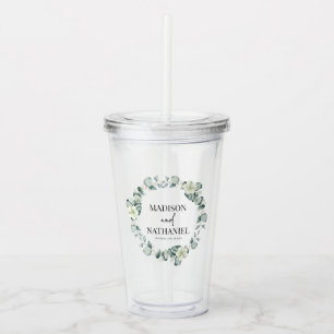 Grönt Eucalyptus Lövs Greenery Botanical Bröllop Take Away Mugg