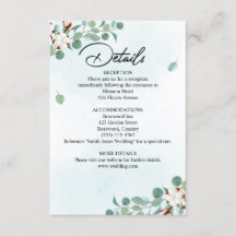 Grönt Eucalyptus och bomullsblommor Bröllop