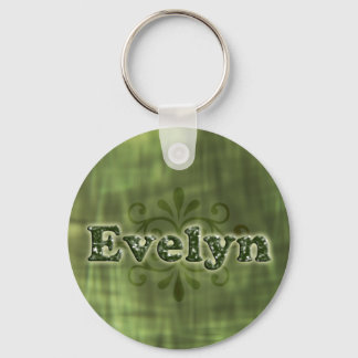 Grönt Evelyn Nyckelring