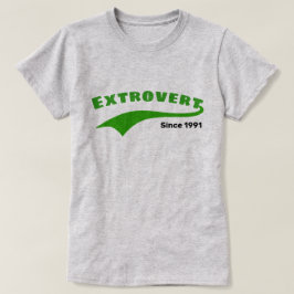 Grönt Extrovert typography Swoboda Anpassningsbar  T Shirt