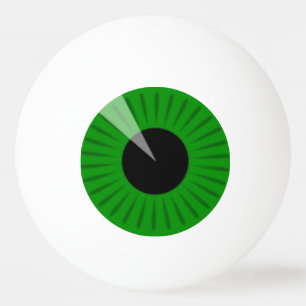 Grönt Eyeball Pingisboll
