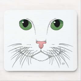 Grönt Eyed Cat Mousepad Musmatta