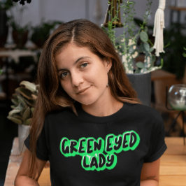 GRÖNT EYED DAM VINTAGE T-SHIRT